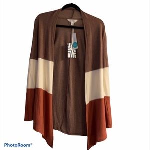 Color block cardigan